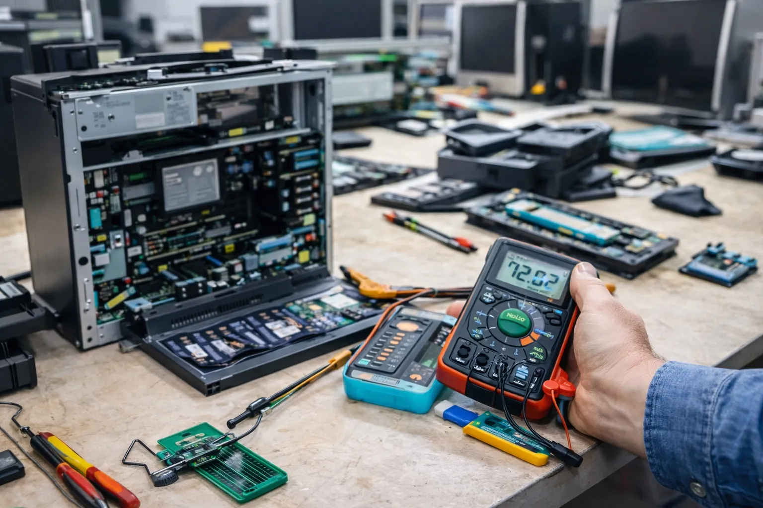 Elektron qurilmalarni multimetrlə tekshirish va diagnostika qilish jarayoni