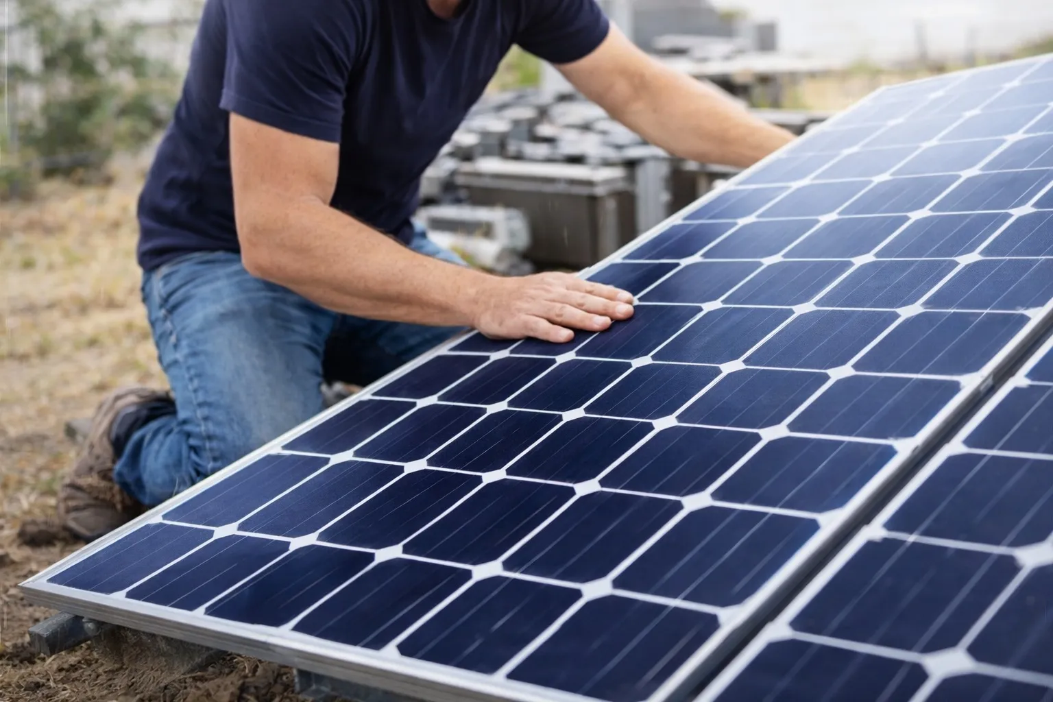 Quyosh panelini o‘rnatish va texnik xizmat ko‘rsatish jarayoni